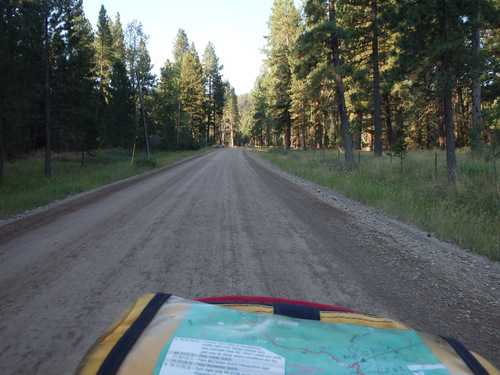 GDMBR: We were heading south out of Lincoln on Stemple Pass Road.